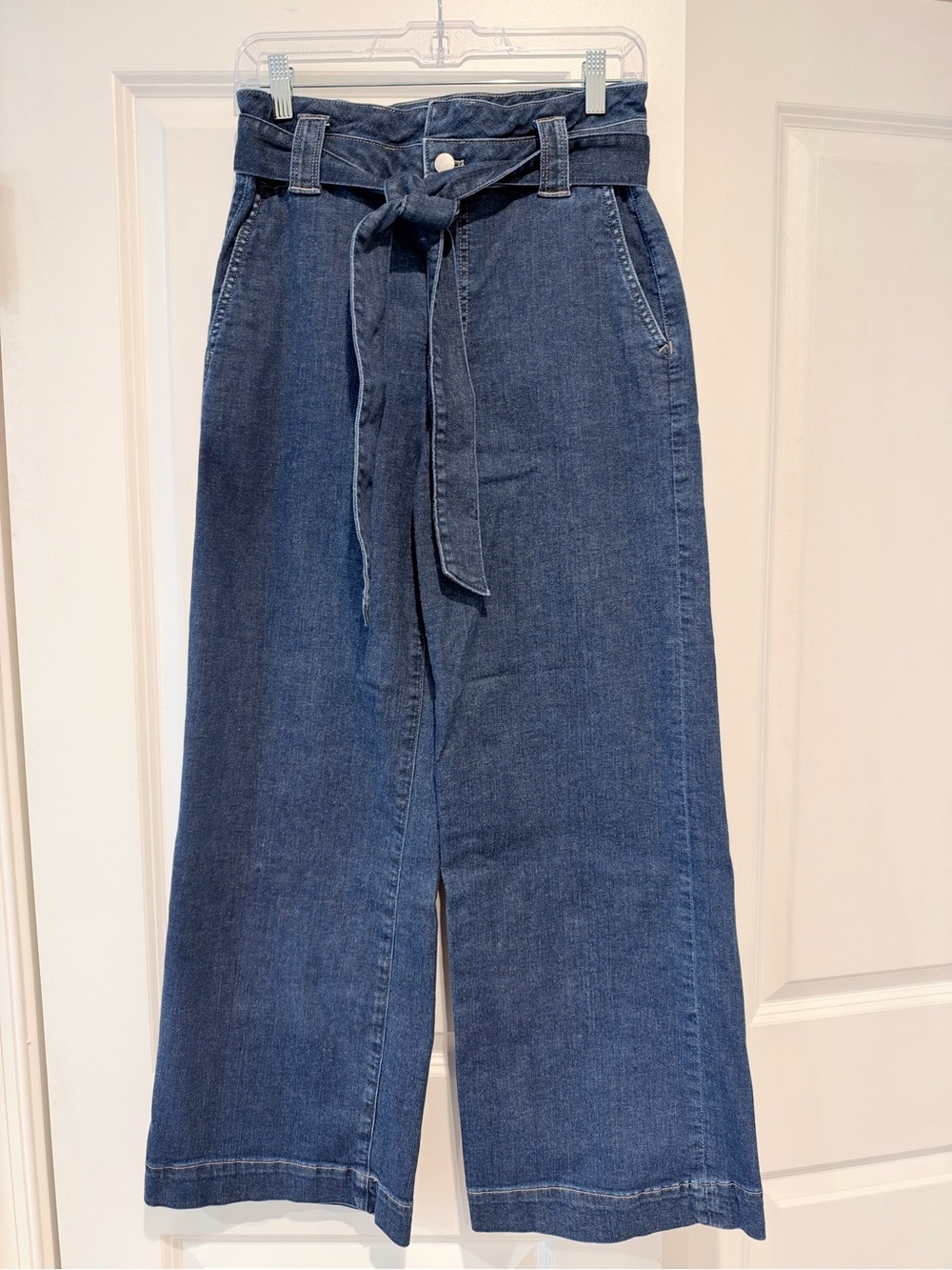 J. Crew Tie-Waist Wide-Leg Jeans
